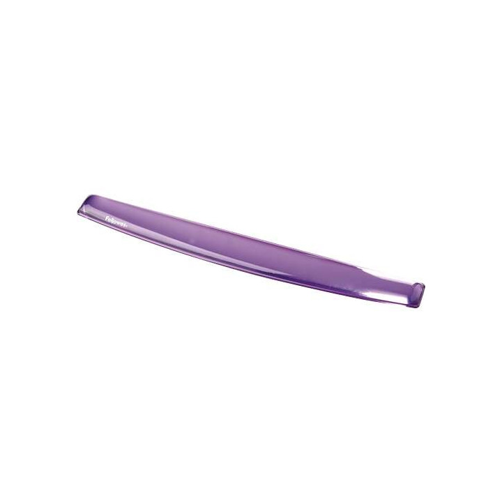 Fellowes Crystal Reposamuñecas Flexible de Gel para Teclado - Resistente a las Manchas - Color Violeta