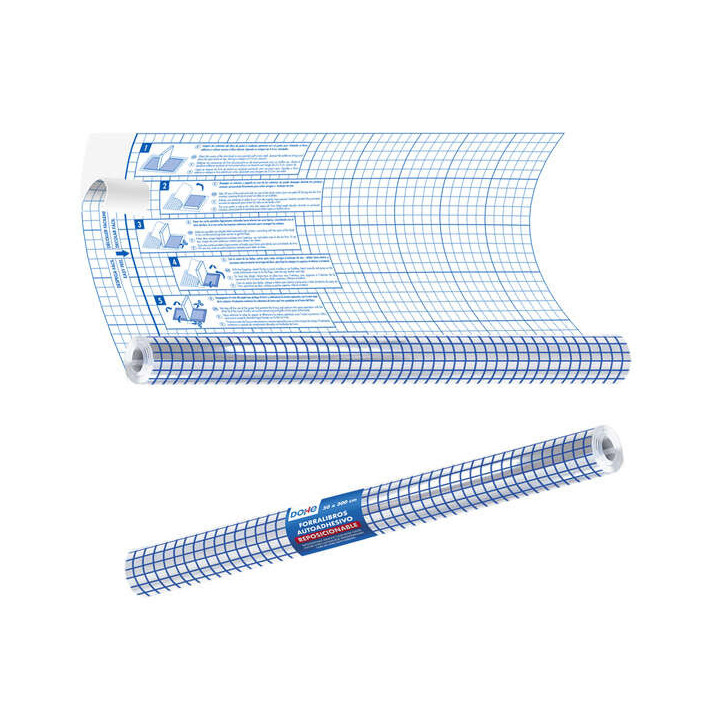 Dohe Rollo Forralibros Autoadhesivo - Tamaño 50x150cm - Material PVC 80 micras