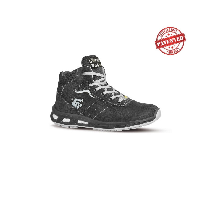 Upower Shape S ESD Calzado de Seguridad Altos - Talla 35 - Cuero Nubuck Resistente