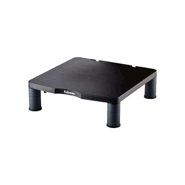 Fellowes Soporte Elevador Estandar para Monitor - Ajuste de Altura - Patas Antideslizantes - Peso Max 27kg - Color Grafito
