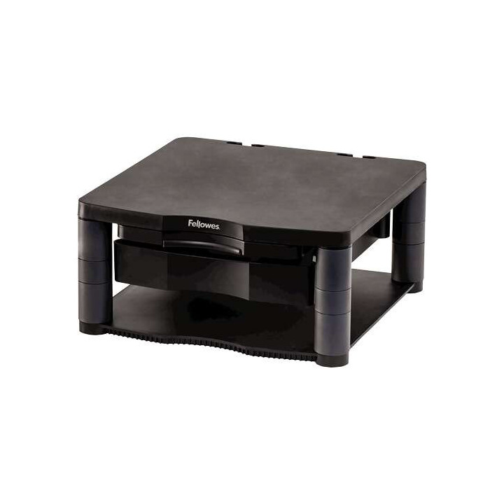 Fellowes Soporte para Monitor Plus - 5 Ajustes de Altura - Cajon de Almacenamiento - Peso Max 36kg