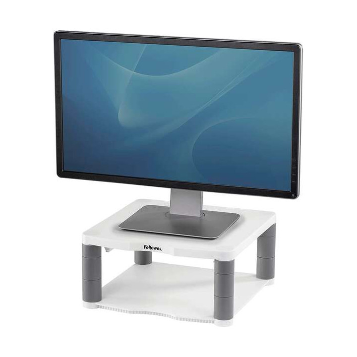 Fellowes Soporte para Monitor Premium - Ajustable en 5 Alturas - Hasta 36kg - Color Gris