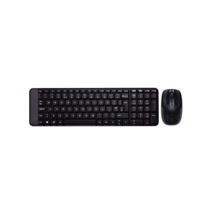 Logitech MK220 Pack Inalambrico Teclado K220 + Raton M150 3 Botones - Uso Ambidiestro - Portugues