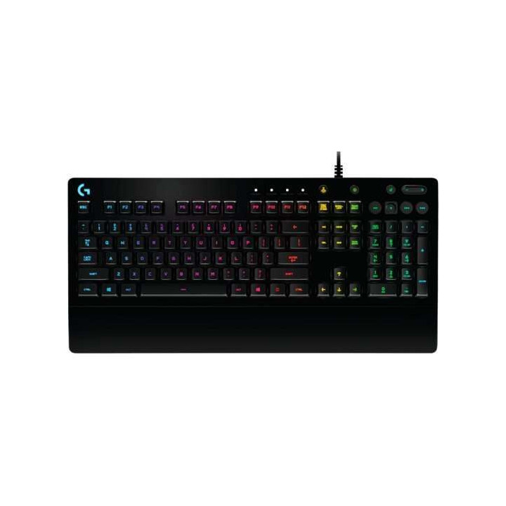 Logitech G213 Prodigy Teclado Gaming USB - Retroiluminacion RGB - Resistente a Salpicaduras - Reposamuñecas - Cable de 1.80m -