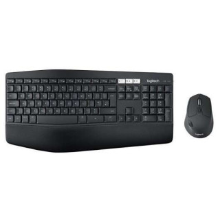 Logitech MK850 Performance Pack Inalambrico USB Teclado con Reposamuñecas + Raton 1000dpi 7 Botones - Uso Diestro - Color Negr