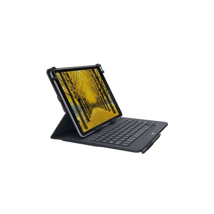 Logitech Universal Folio Funda con Teclado Inalambrico para Tablets de 9" a 10" - Bluetooth 3.0 - Color Negro