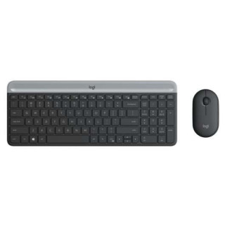 Logitech MK470 Slim Pack Inalambrico USB Teclado 12 Teclas FN + Raton 1000dpi 3 Botones - Ultafinos - Silenciosos - Uso Ambidie
