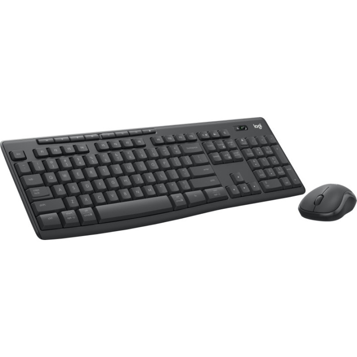 Logitech MK370 Pack Inalambrico USB Teclado Multimedia + Raton 1000dpi 3 Botones - Uso Ambidiestro - Color Negro
