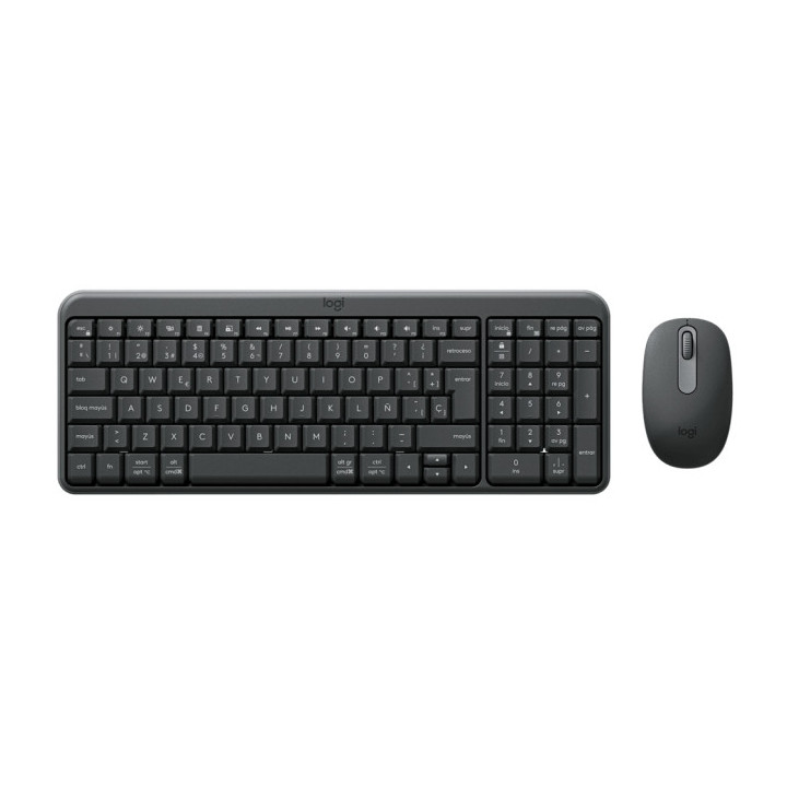 Logitech MK250 Compact Bluetooth Wireless Combo Pack Inalambrico + Raton - Uso Ambidiestro - Indicadores Led - Color Negro