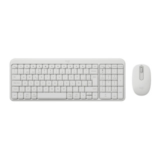 Logitech MK250 Compact Bluetooth Wireless Combo Pack Inalambrico + Raton - Uso Ambidiestro - Indicadores Led - Color Blanco