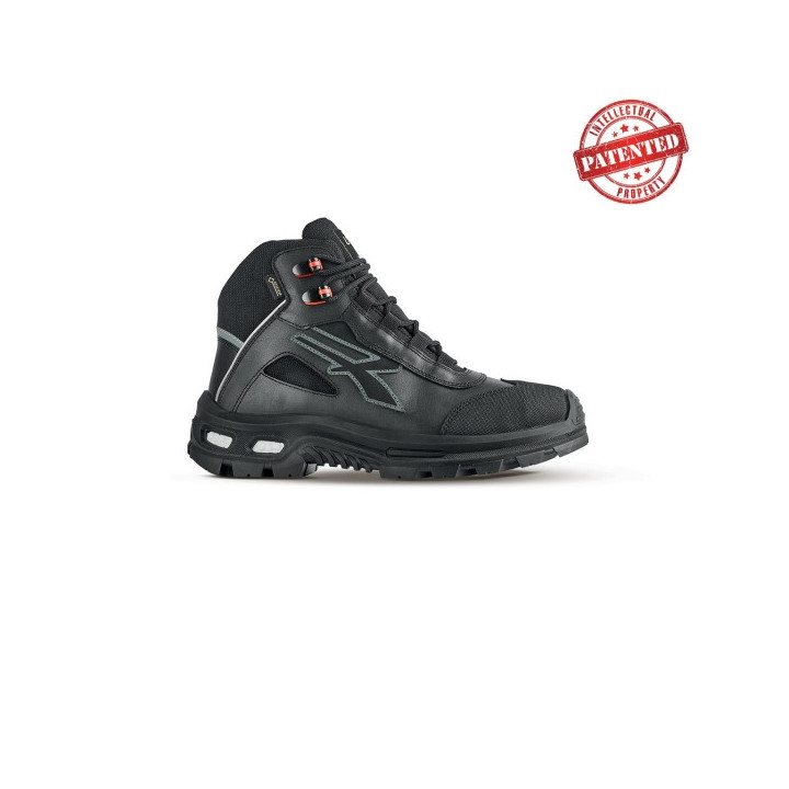 Upower Fixed S Zapato de Seguridad Alto - Talla 35 - Cuero de Grano Suave