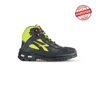 Upower Mind S 3 Zapato de Seguridad Alto - Talla 35 - Cuero de Grano Suave