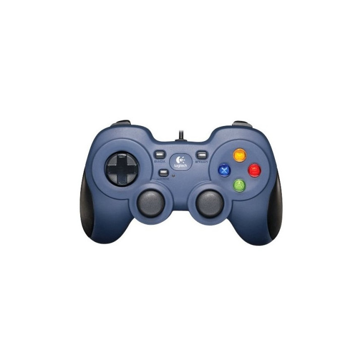 Logitech F310 Mando/Gamepad USB - 10 Botones Programables - Cable de 1.80m - Color Azul