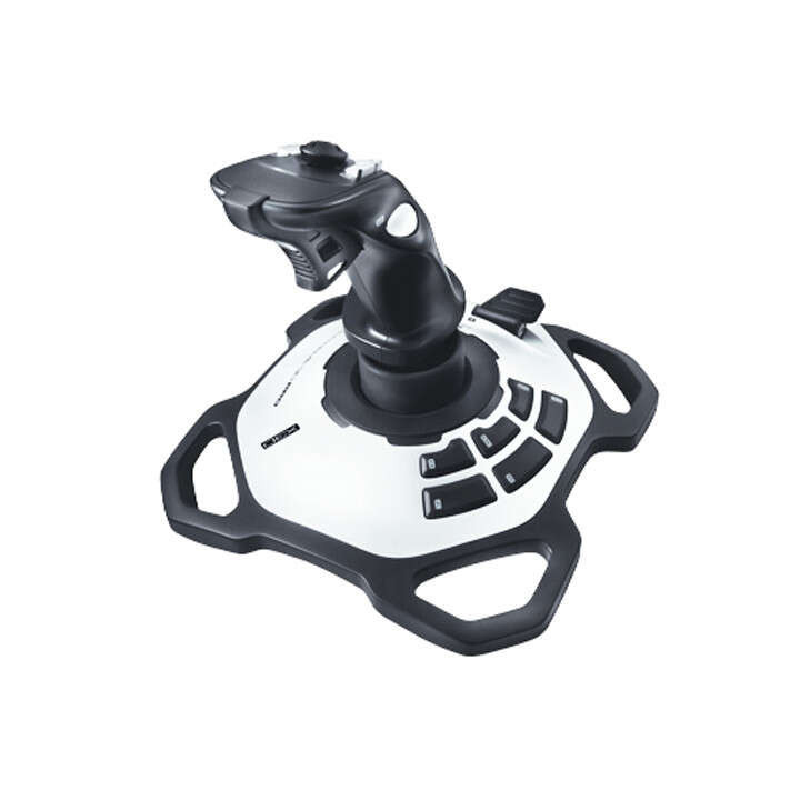Logitech Extreme 3D Pro Joystick USB - 12 Botones Programables - Disparador Rapido - Ergonomico - Base Solida y Estable - Color