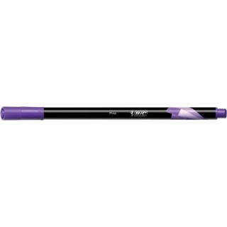 Bic Intensity Fine Rotulador de Punta Fina de 0.8mm - Trazo de 0.4mm - Tinta con Base de Agua - Color Morado