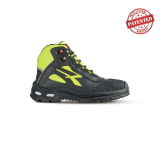 Upower Form S ESD Zapato de Seguridad Alto - Talla 35 - Cuero de Grano Suave
