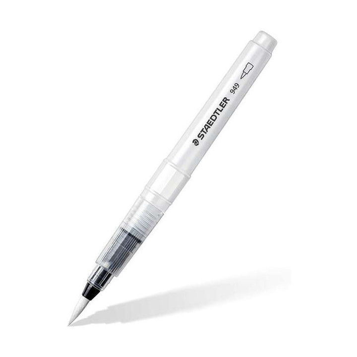 Staedtler Design Journey 949 Pincel de Agua - Llenado con Agua para Mezclar - Punto de Nylon - Valvula para Controlar Flujo de