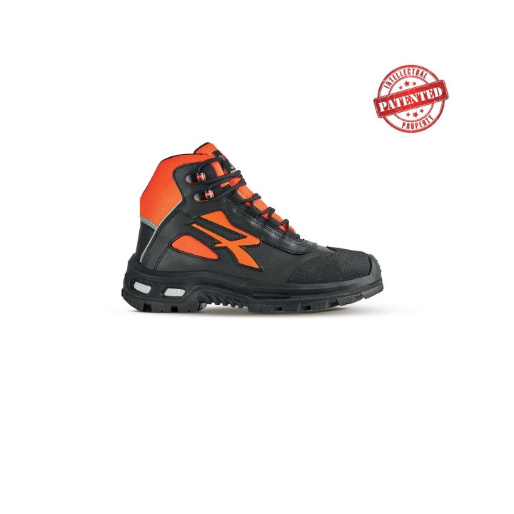 Upower Kreed S ESD Zapato de Seguridad Alto - Talla 35 - Forro de Cuero Suave