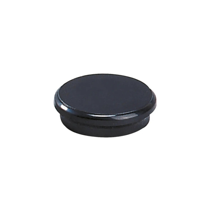 Dahle 95524 Pack de 10 Imanes para Pizarra Blanca - Diametro de 24mm - Color Negro