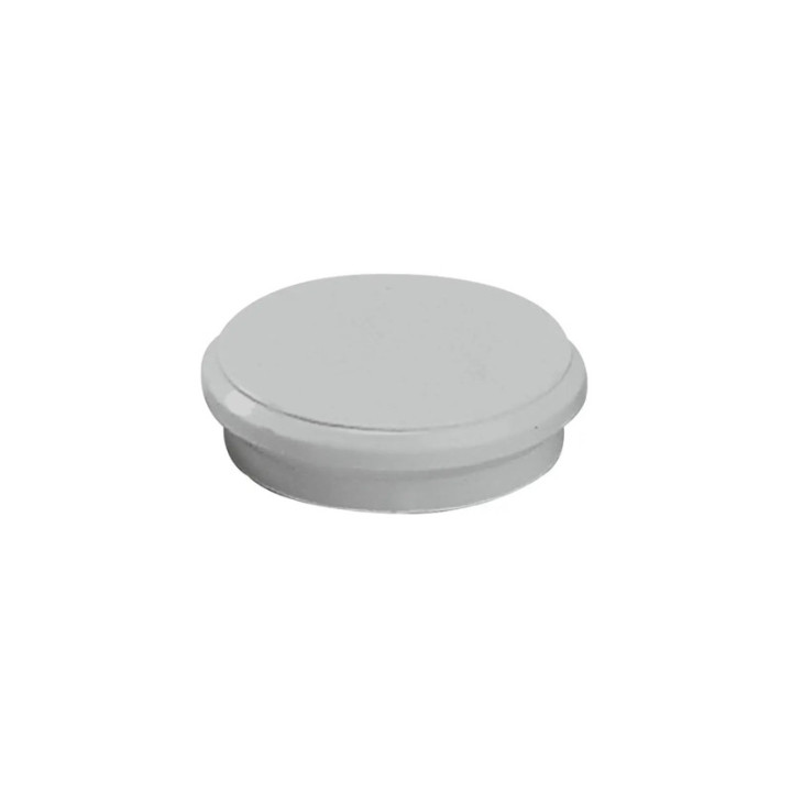 Dahle 95524 Pack de 10 Imanes para Pizarra Blanca - Diametro de 24mm - Color Blanco