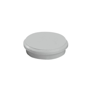Dahle 95524 Pack de 10 Imanes para Pizarra Blanca - Diametro de 24mm - Color Gris