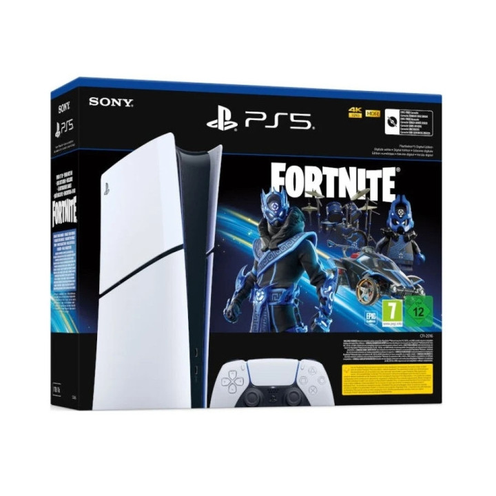 Sony PS5 Consola PlayStation 5 Slim Digital Chasis D 825GB + Fortnite Cobalt Star