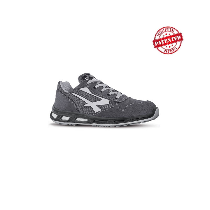 Upower Push S ESD Calzado de Seguridad Bajos - Talla 35 - Parte Superior de Nailon Ultraflexible y Gamuza Suave