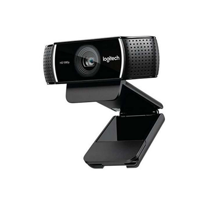 Logitech C922 Pro Stream Webcam Full HD 1080p USB - Microfonos Integrados - Tripode de Mesa - Cable de 1.50m - Color Negro