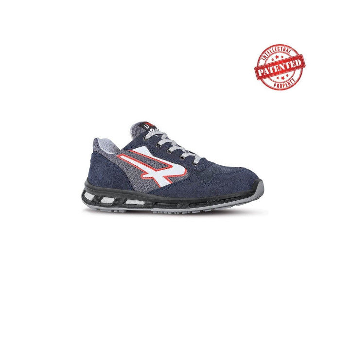 Upower Active S ESD Calzado de Seguridad Bajos - Talla 35 - Parte Superior de Nailon Ultraflexible y Gamuza Suave