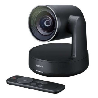 Logitech Rally Camara para Videoconferencias PTZ Ultra HD 4K USB-C 3.0 - Control Automatico - Indicador LED de Silencio - Mando