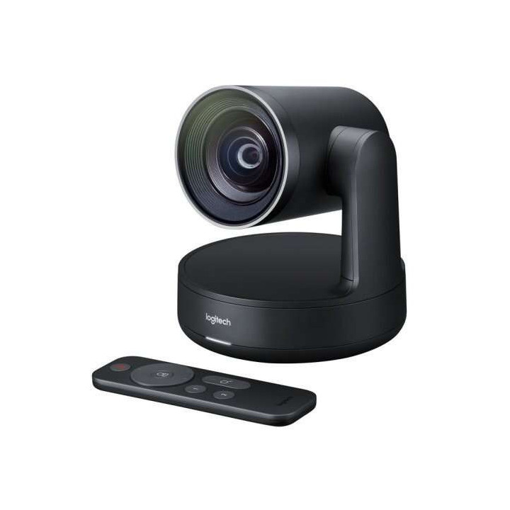 Logitech Rally Camara para Videoconferencias PTZ Ultra HD 4K USB-C 3.0 - Control Automatico - Indicador LED de Silencio - Mando