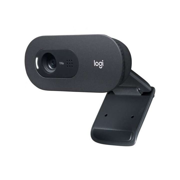 Logitech C505 Webcam HD 720p USB - Microfono de Gran Alcance - Campo Visual Diagonal de 60° - Enfoque Fijo - Cable de 2m - Col