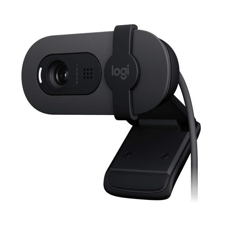 Logitech Brio 100 Webcam Full HD - 2 Megapixeles - Antirreflectante - Color Grafito