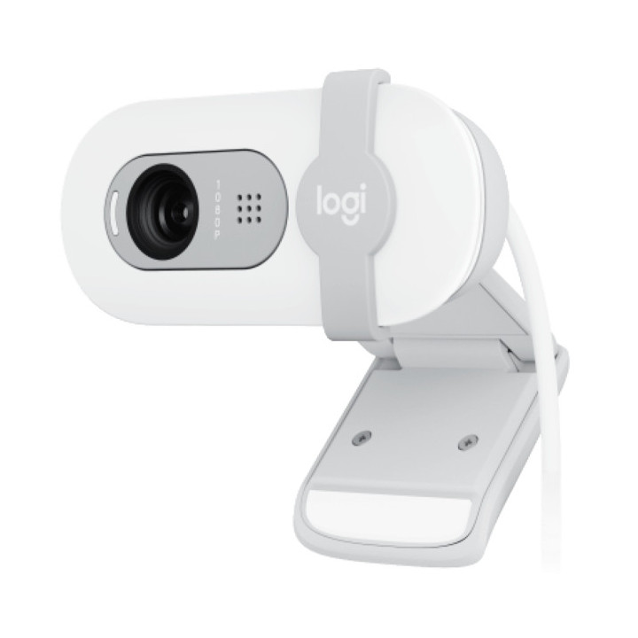 Logitech Brio 100 Webcam Full HD - 2 Megapixeles - Antirreflectante - Color Blanco Crudo