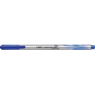 Bic Intensity Medium Rotulador de Punta Media de 0.8mm - Tinta con Base de Agua - Color Azul