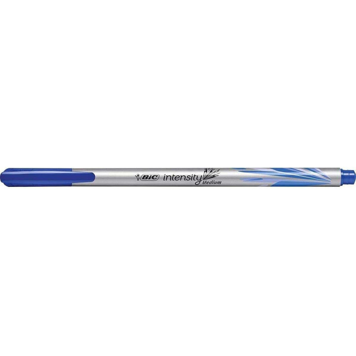 Bic Intensity Medium Rotulador de Punta Media de 0.8mm - Tinta con Base de Agua - Color Azul