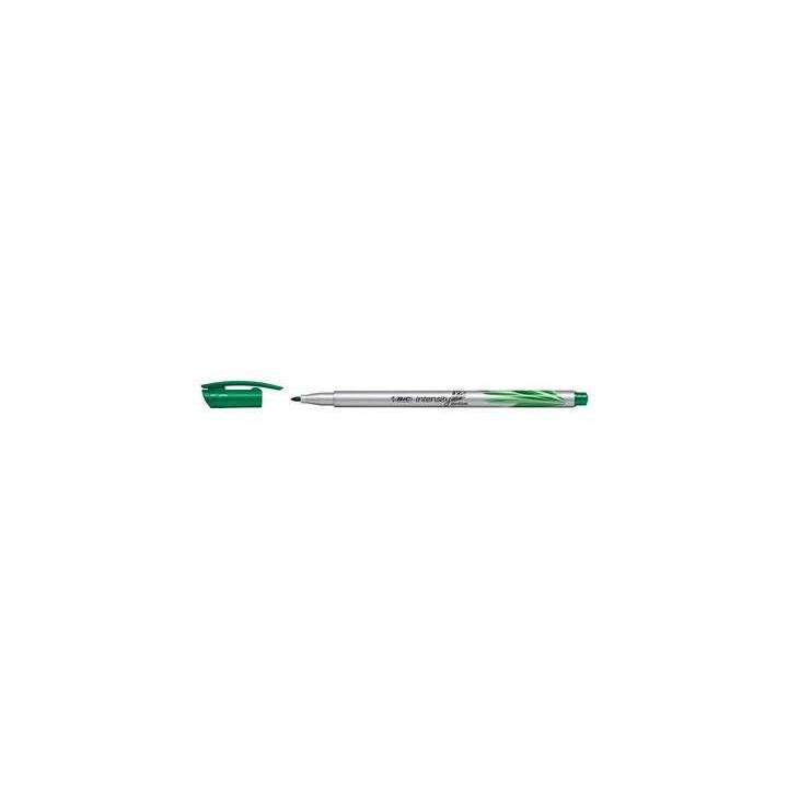 Bic Intensity Medium Rotulador de Punta Media de 0.8mm - Tinta con Base de Agua - Color Verde