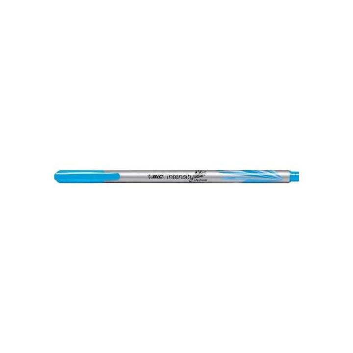 Bic Intensity Medium Rotulador de Punta Media de 0.8mm - Tinta con Base de Agua - Color Turquesa