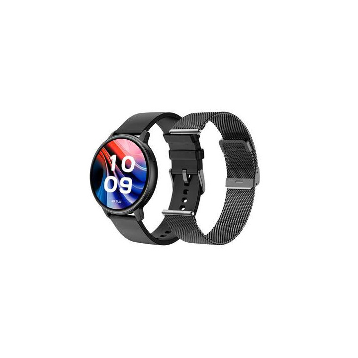 SPC Smartee Duo Classic Reloj Smartwatch Pantalla AMOLED Redonda 1.43" - Mas de 100 Modos Deportivos - Monitoreo de Salud - Res