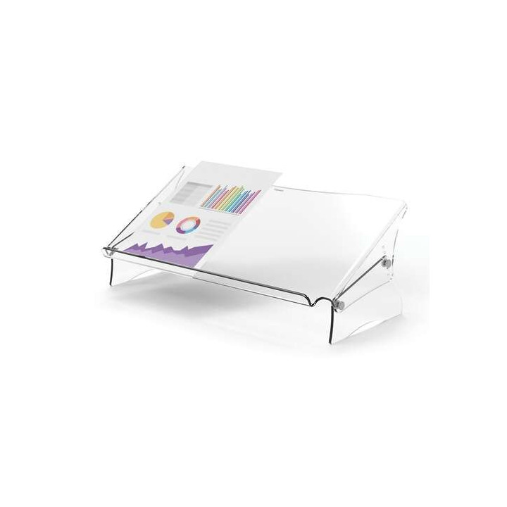 Fellowes Clarity Soporte y Atril de Documentos - Espacio Interior para Complementos - Formatos de Papel A4