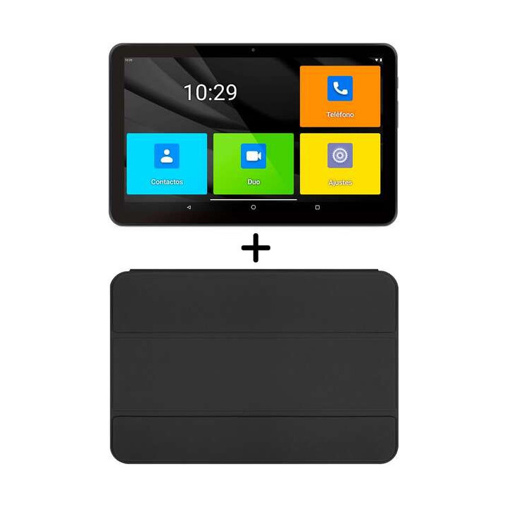 SPC Tablet Android para Mayores 10.35" - Iconos XXL - Conectividad 4G - Funda Protectora Incluida - Bateria de 6.000 Mah - 4GB