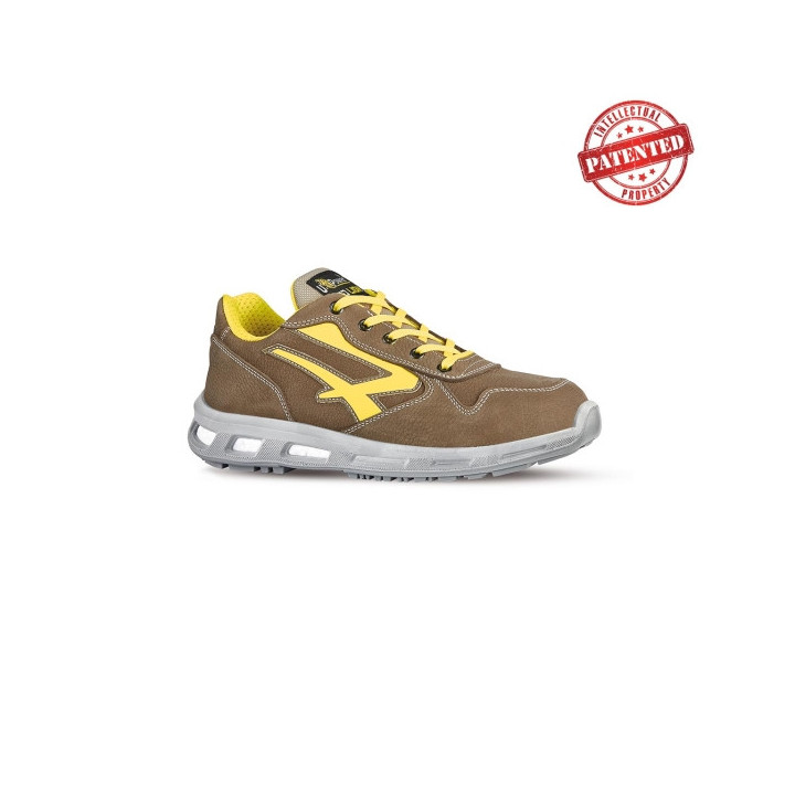 Upower Brave S ESD Calzado de Seguridad Bajos - Talla 35 - Cuero Nubuck Resistente