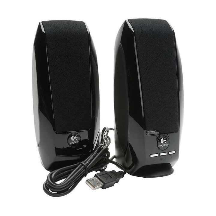 Logitech S150 Altavoces USB 2.0 1.2W - Cable de 1.20m - Color Negro