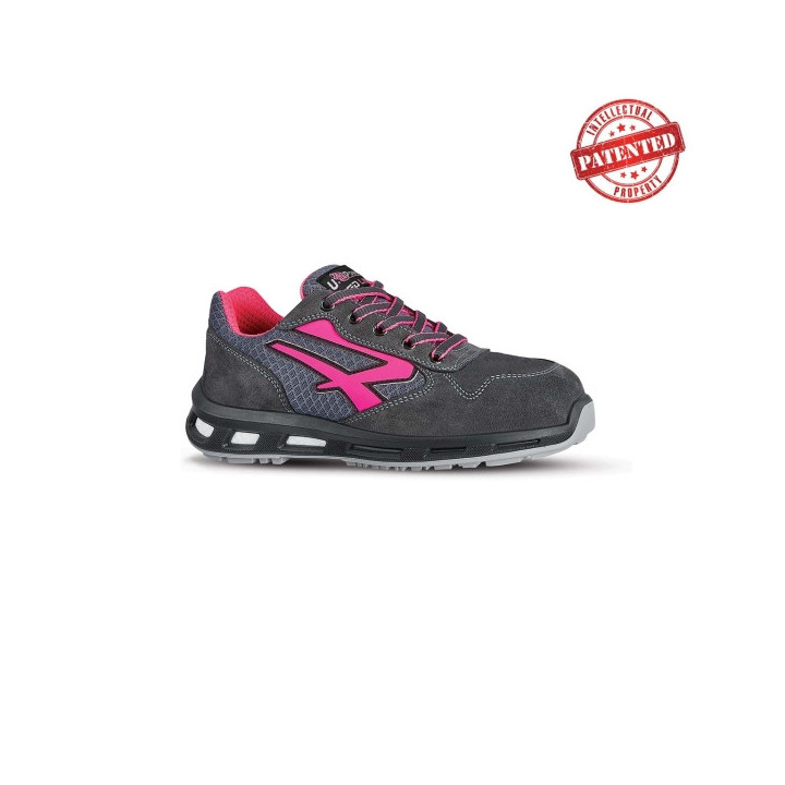 Upower Verok S ESD Calzado de Seguridad Bajos - Talla 35 - Parte Superior de Nailon Ultraflexible y Gamuza Suave