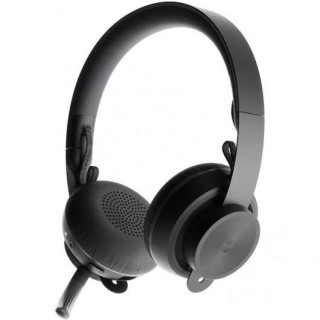 Logitech Zone Wireless MS Teams Auriculares Bluetooth con Microfono - Autonomia hasta 16h - Diadema Ajustable - Almohadillas Ac