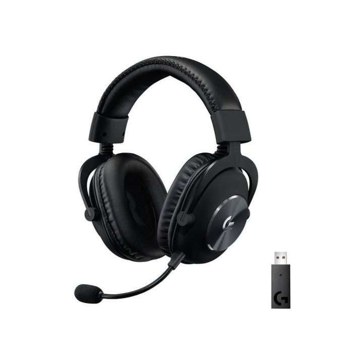 Logitech G Pro X Auriculares Gaming Inalambricos DTS 7.1 con Microfono - Tecnologia Lightspeed - Microfono Flexible - Diadema A