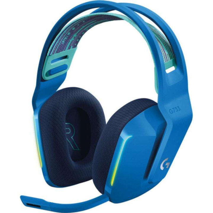 Logitech G733 Auriculares Gaming Inalambricos DTS 7.1 con Microfono - Tecnologia Lightspeed - Iluminacion RGB - Autonomia hasta