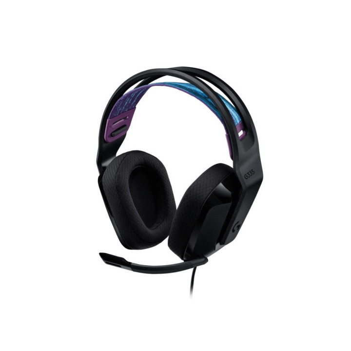Logitech G335 Auriculares Gaming con Microfono - Adaptador USB-C - Multiplataforma - Altavoces Dinamicos - Jack 3.5mm - Color N