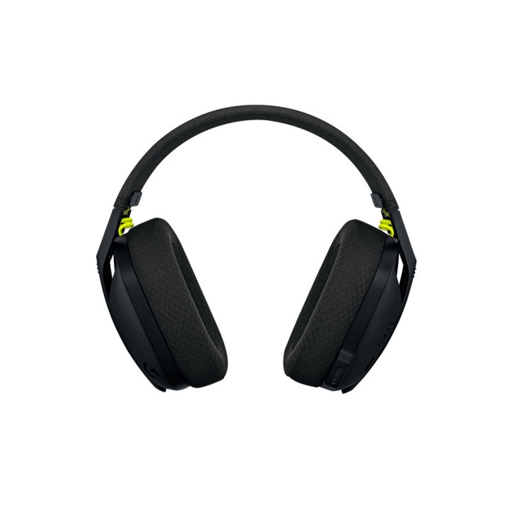 Logitech G435 Auriculares Gaming Inalambricos - Diadema Ajustable - Bluetooth LightSpeed - 2 Microfonos - Color Negro y amarill