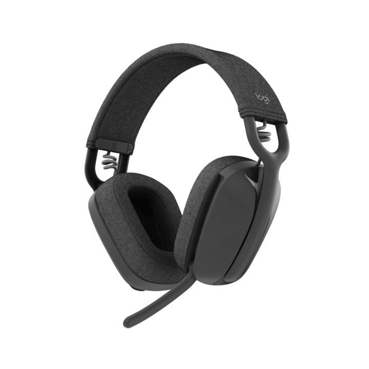 Logitech Zone Vibe 100 Auriculares Inalambricos - Bluetooth 5.2 - Alcance 30 metros - 2 Microfonos - Color Grafito